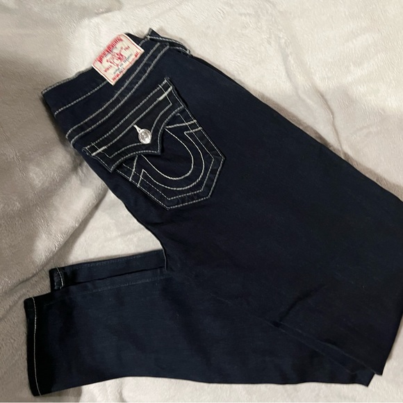 Vintage True Religion cropped jeans new without tags size 30 - Picture 1 of 3